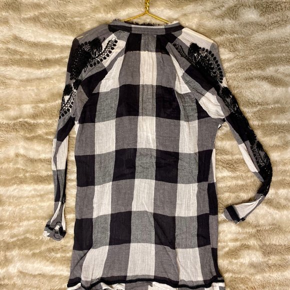 Free People Checkered Tunic - Picture 2 of 2